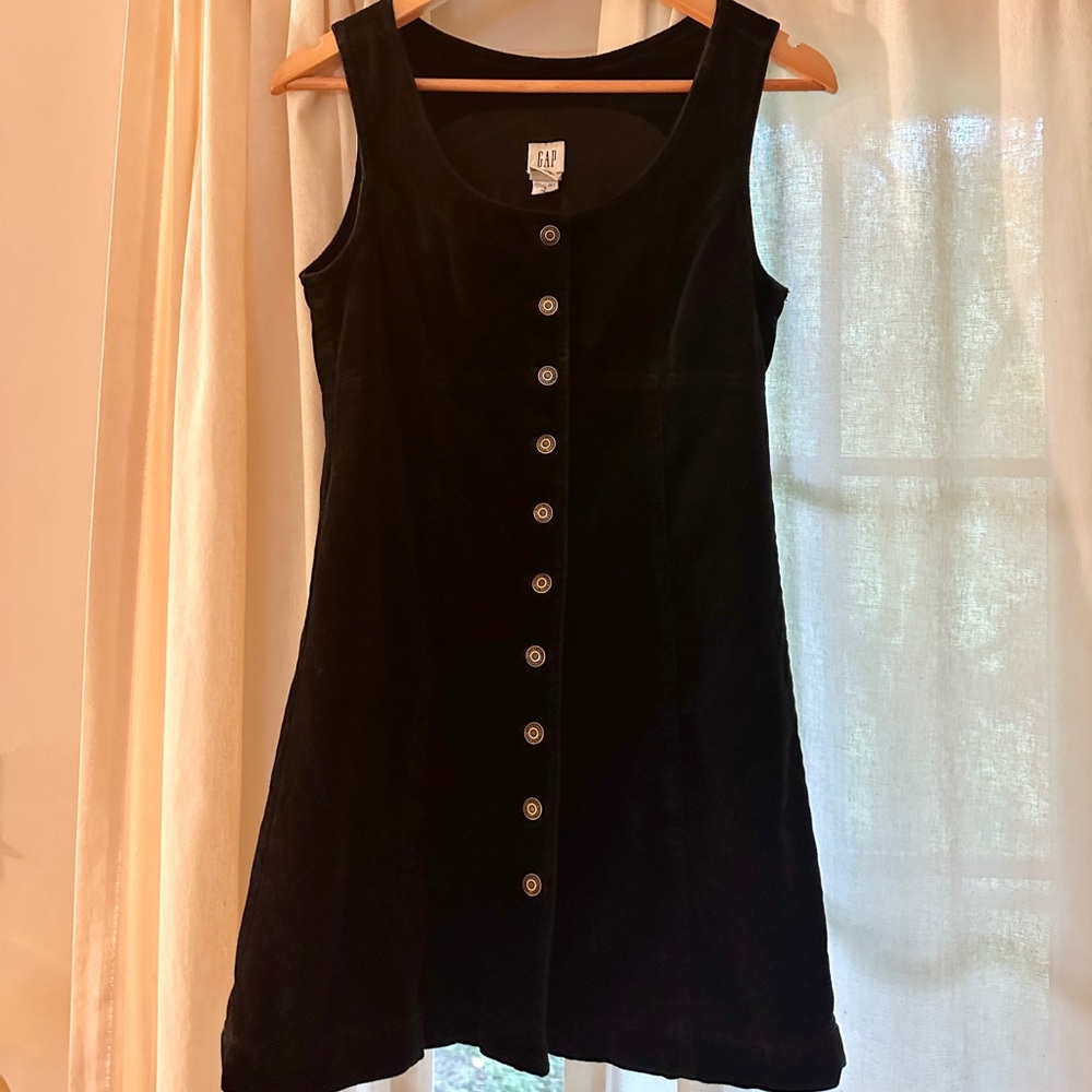 Gap Velvet Button Down Dress Size 4